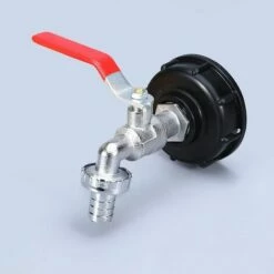 KARTOKNER Robinet Cuve Avec Adaptateur Robinet Arrosage, S60X6 IBC Raccord Robinet, Robinet De Jardin Pour Recuperateur Eau De Pluie (Mélangeur En Alliage 1/2" + Bec En Alliage) -Promos Récupération Magasin 67453473 4