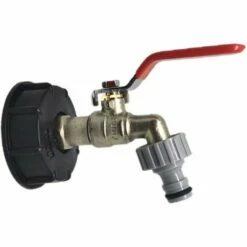 YOOUYIDA Adaptateur De Réservoir De Robinet IBC Adaptateur De Vidange De Qualité Alimentaire Pour Robinet De Réservoir Fourre-tout En Laiton 1/2, IBC Robinet Cuve