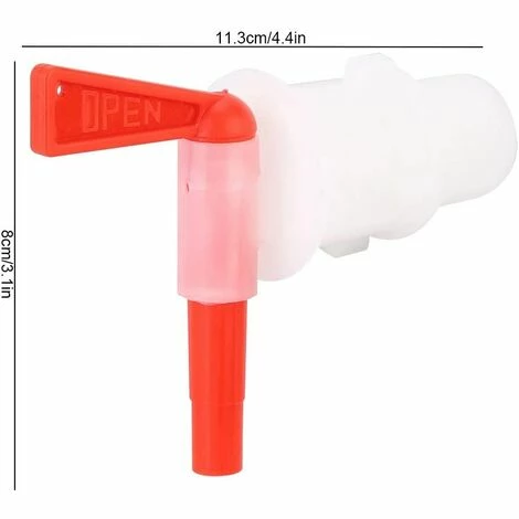 ENLENK 3pcs Ménage Brassage Bière Seau En Plastique Distributeur De Robinet En Plastique Rouge Robinet De Bière Distributeur De Bière 5 ENLENK 3pcs Ménage Brassage Bière Seau En Plastique Distributeur De Robinet En Plastique Rouge Robinet De Bière Distributeur De Bière – Image 3
