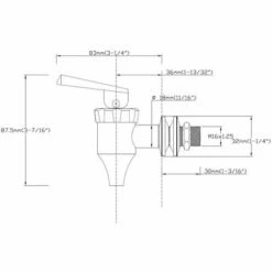 FLYME Distributeur à Robinet De Bière Distributeur Pour Boissons In Acier Inoxydable, 16mm -Promos Récupération Magasin 67637332 5