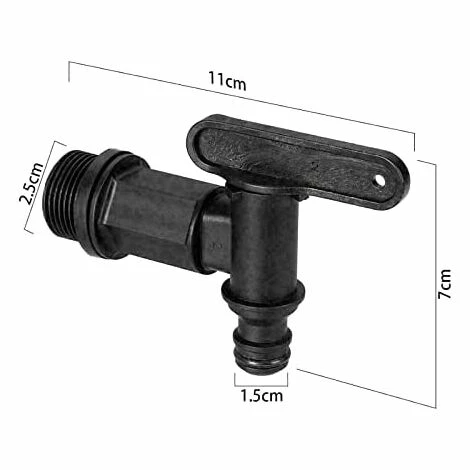 ENLENK Robinet De Réservoir D'eau En Plastique, Adaptateur De Réservoir De Stockage IBC, Adaptateur De Robinet De Tuyau D'arrosage Pour Collecteur De Pluie, Réservoir De Carburant 6 ENLENK Robinet De Réservoir D'eau En Plastique, Adaptateur De Réservoir De Stockage IBC, Adaptateur De Robinet De Tuyau D'arrosage Pour Collecteur De Pluie, Réservoir De Carburant – Image 4