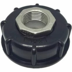 AOUGO 1000L IBC Adaptateur De Conteneur Fourre-tout Réservoir Adaptateur De Vidange Raccords De Bec En Acier Inoxydable Remplacement Irrigation Interrupteur Connecteurs Outils (3/4"inner Wire)