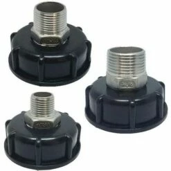 AOUGO 1000L IBC Adaptateur De Conteneur Fourre-tout Réservoir Adaptateur De Vidange Raccords De Bec En Acier Inoxydable Remplacement Irrigation Interrupteur Connecteurs Outils (3/4"inner Wire) -Promos Récupération Magasin 67704204 4