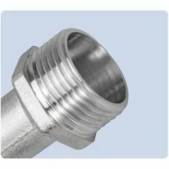 FLYME Robinet Cuve 1000L Robinet Recuperateur Eau De Pluie, Adaptateur De Réservoir D'eau IBC 1/2" Double Robinet Recuperateur Eau De Pluie,Robinet En Matériau En Alliage Fabriqué En PP Filetage Gros 60 Mm -Promos Récupération Magasin 67806892 5