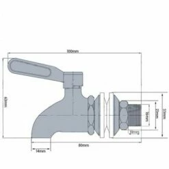 ENLENK Remplacement De Robinet De Distributeur De Boissons,Robinet De Tonneau Du Vin Et De La Bière Ou De Boisson En Acier Inoxydable, Inusable,16mm Robinet De Rechange Pour Distributeur -Promos Récupération Magasin 67879906 2