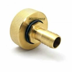 MULTITANKS Raccord Femelle S60x6 - Embout Cannelé 19mm En Laiton - 19mm