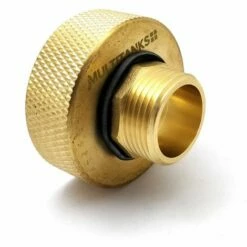 MULTITANKS Raccord S60x6 - Embout Male Fileté 1 Pouce Tout En Laiton - 1''