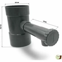 TERRE JARDIN Récupérateur Eau De Pluie Ø 80 Mm -Promos Récupération Magasin 8261 3