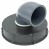 MULTITANKS Couvercle 15cm Avec Coude PVC 90° Pour Cuve IBC 1000 Litres - 2'' X 63mm
