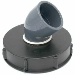 MULTITANKS Couvercle 15cm Avec Coude PVC 45° Pour Cuve IBC 1000 Litres - 2'' X 63mm